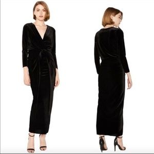 Misa Sienna Velvet Black Gown - NWT! Size XS